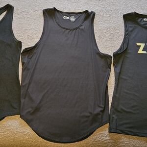 ZYIA Black Tank Tops Set